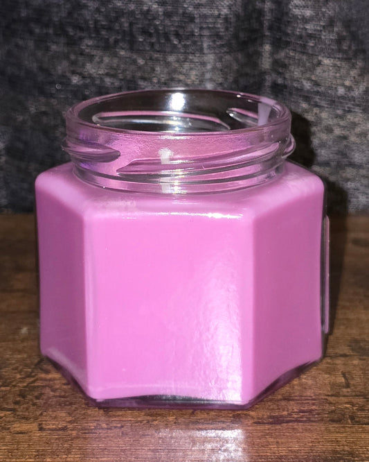 Soy Wax Candle Strong Scent 4oz Hexagon