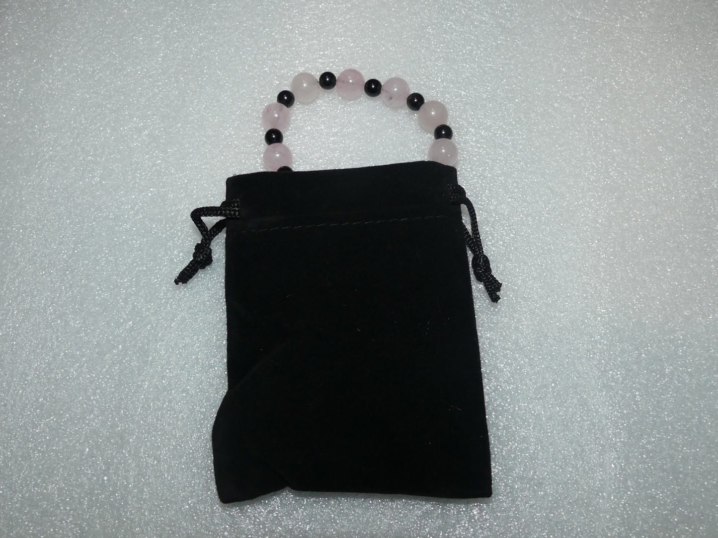 Rose Quartz and Obsidian Healing Bracelet For Men/Women